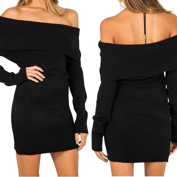 Dresses & Skirts - Bodycon Mini Sweater Dress